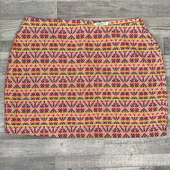 Glamorous Curve Colorful Woven Aztec Print Mini Skirt A16 - Picture 1 of 5